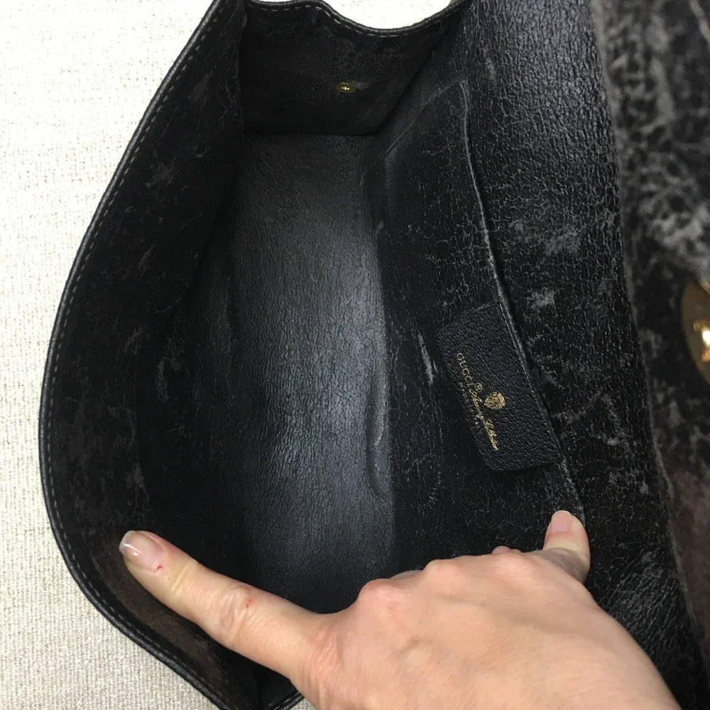 Authentic Gucci bag black monogram coated canvas - Picture 13 of 16